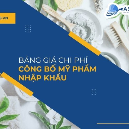 Bảng giá chi phí công bố mỹ phẩm nhập khẩu